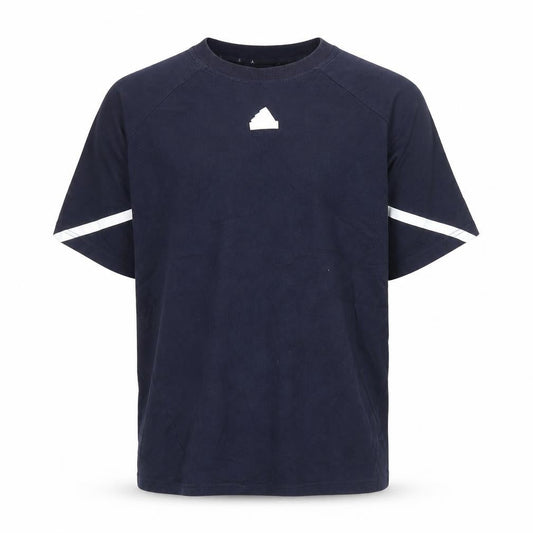 Mens UK Size M adidas Blue  Cotton Blend T-Shirt
