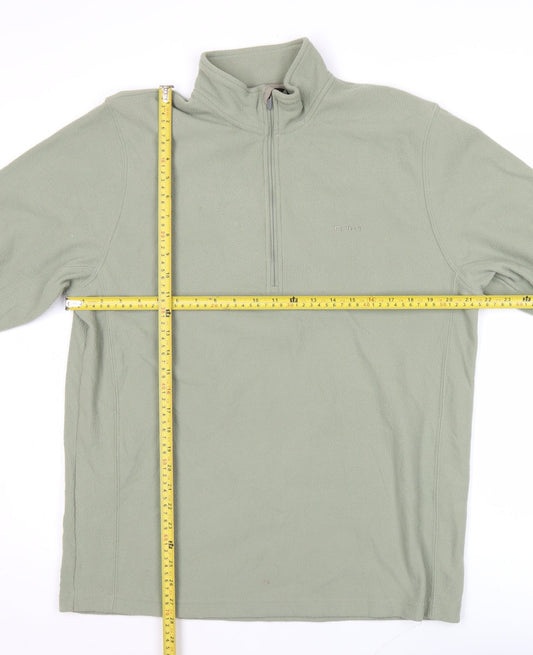 Rohan Mens Green M Fleece 1/4 Zip Pullover Sweatshirt Outdoor Hiking