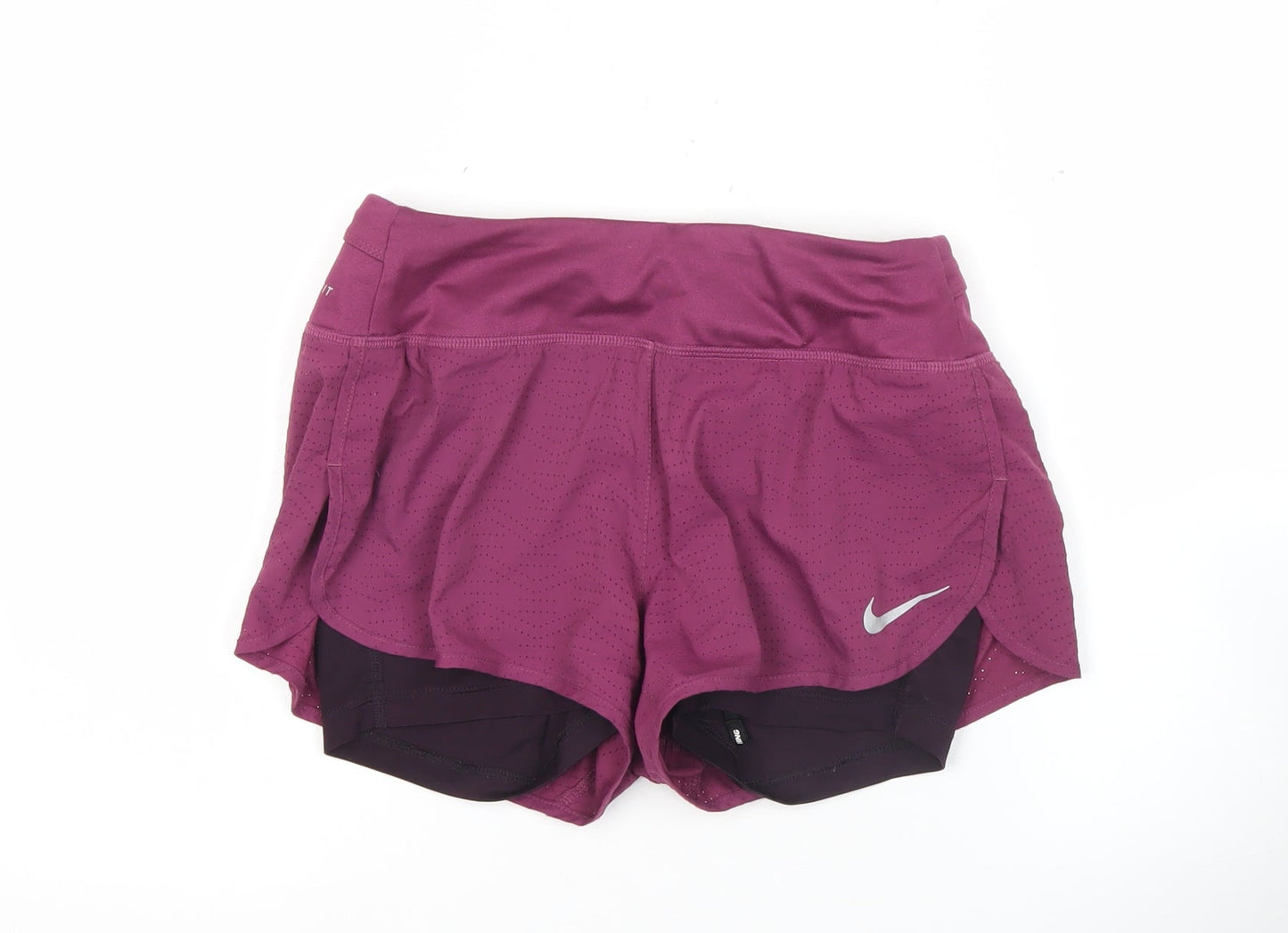 Nike Womens Purple XS Athletic Dri-Fit Running Training Shorts