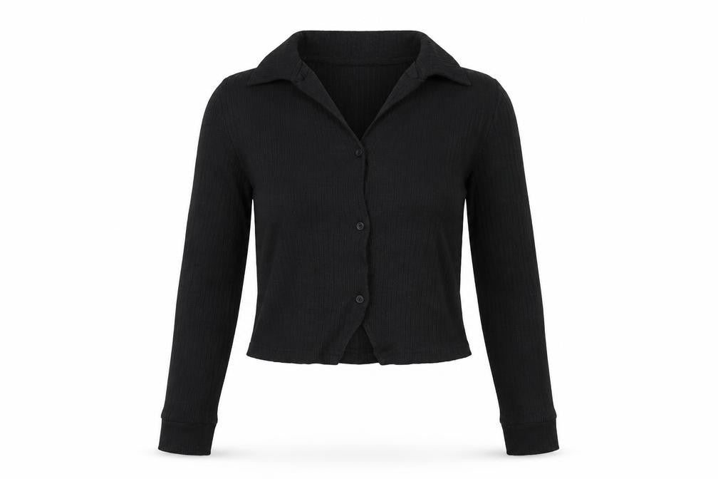 Womens UK Size 8 Firetrap Black Viscose Blend Button-Up
