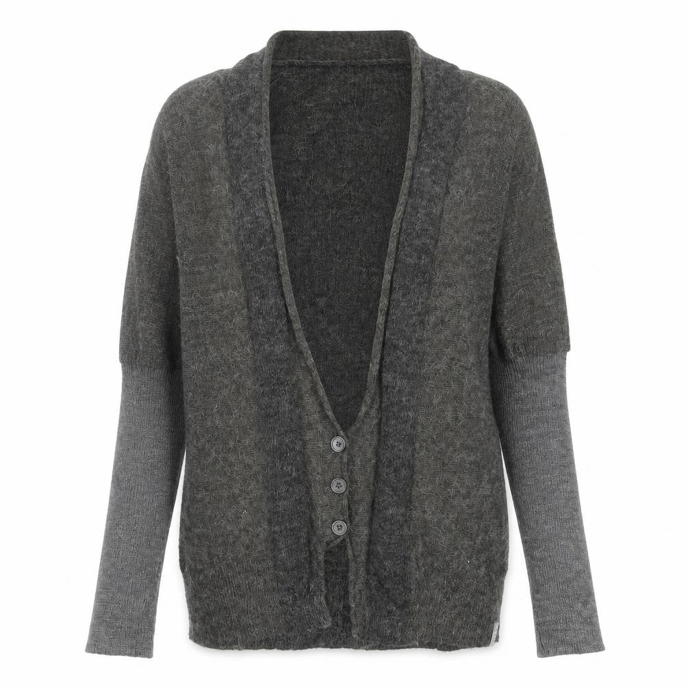 Womens UK M Regular Firetrap Grey Cardigan Tight-Knit