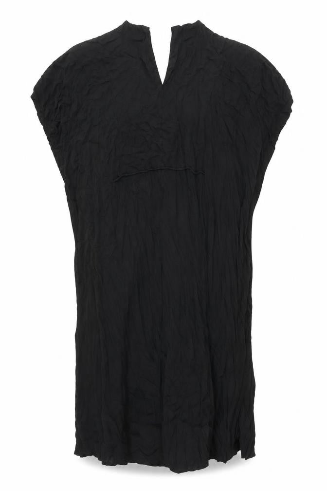 Weekday Women's Black Shirt Dress L Collared Button Casual Long