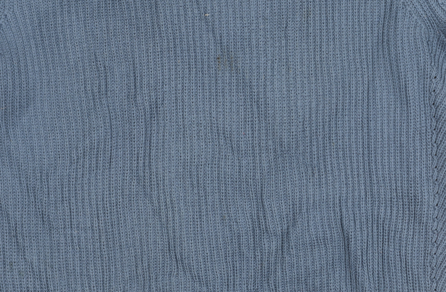 Fat Face Mens Blue Cotton Crew Neck Jumper L Regular Fit Knitwear