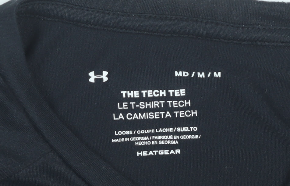 Under Armour Men’s Black Tech Tee HeatGear T-Shirt Size M