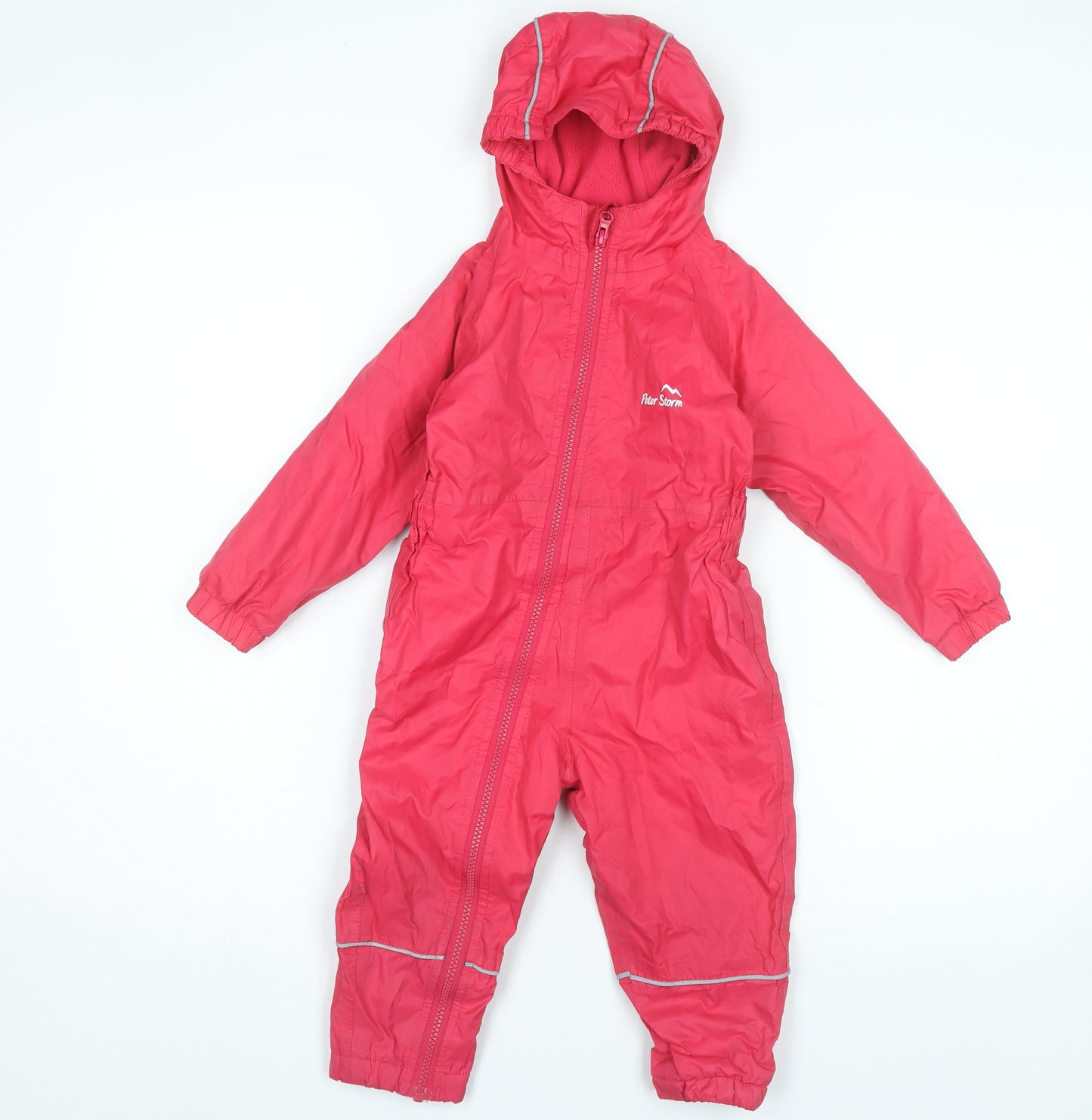 Peter Storm Unisex Baby Pink 12-18M Snowsuit Hooded Winter Lined Zip