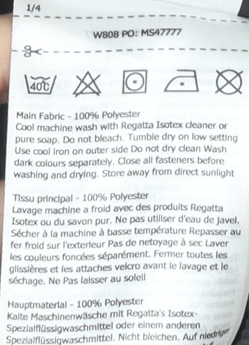 Regatta Boys Black Waterproof Rain Trousers 7 Years Outdoor Hiking