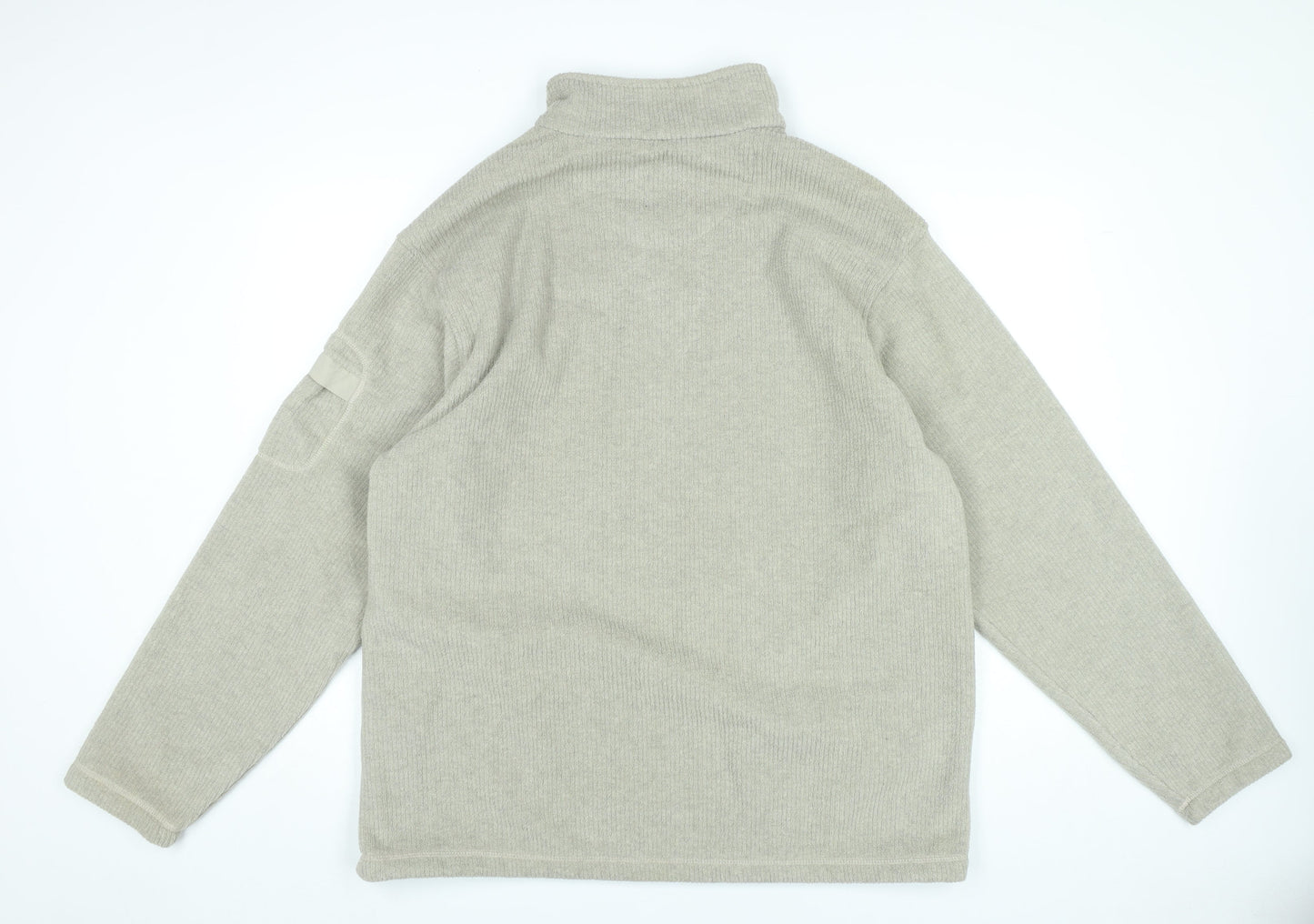 Regatta Mens Beige 2XL Pullover Sweatshirt 1/4 Zip Outdoor Hiking