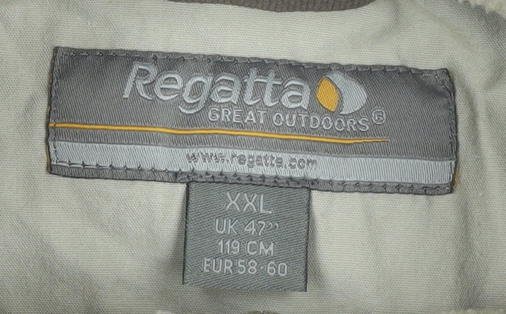 Regatta Mens Beige 2XL Pullover Sweatshirt 1/4 Zip Outdoor Hiking