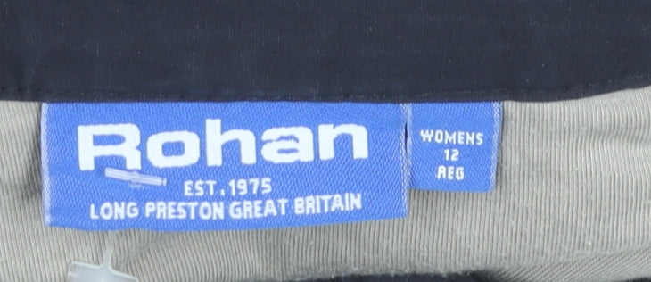 Rohan Womens Black Size 12 Cargo Trousers Winter Bags Outdoor