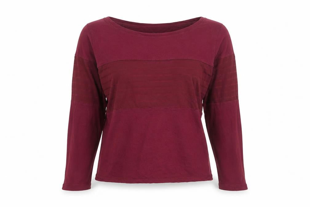 Reebok Womens Red XS Long Sleeve Pullover Activewear Top