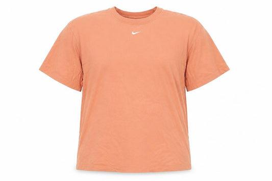 Womens UK Size XL Nike Orange 100% Cotton T-Shirt