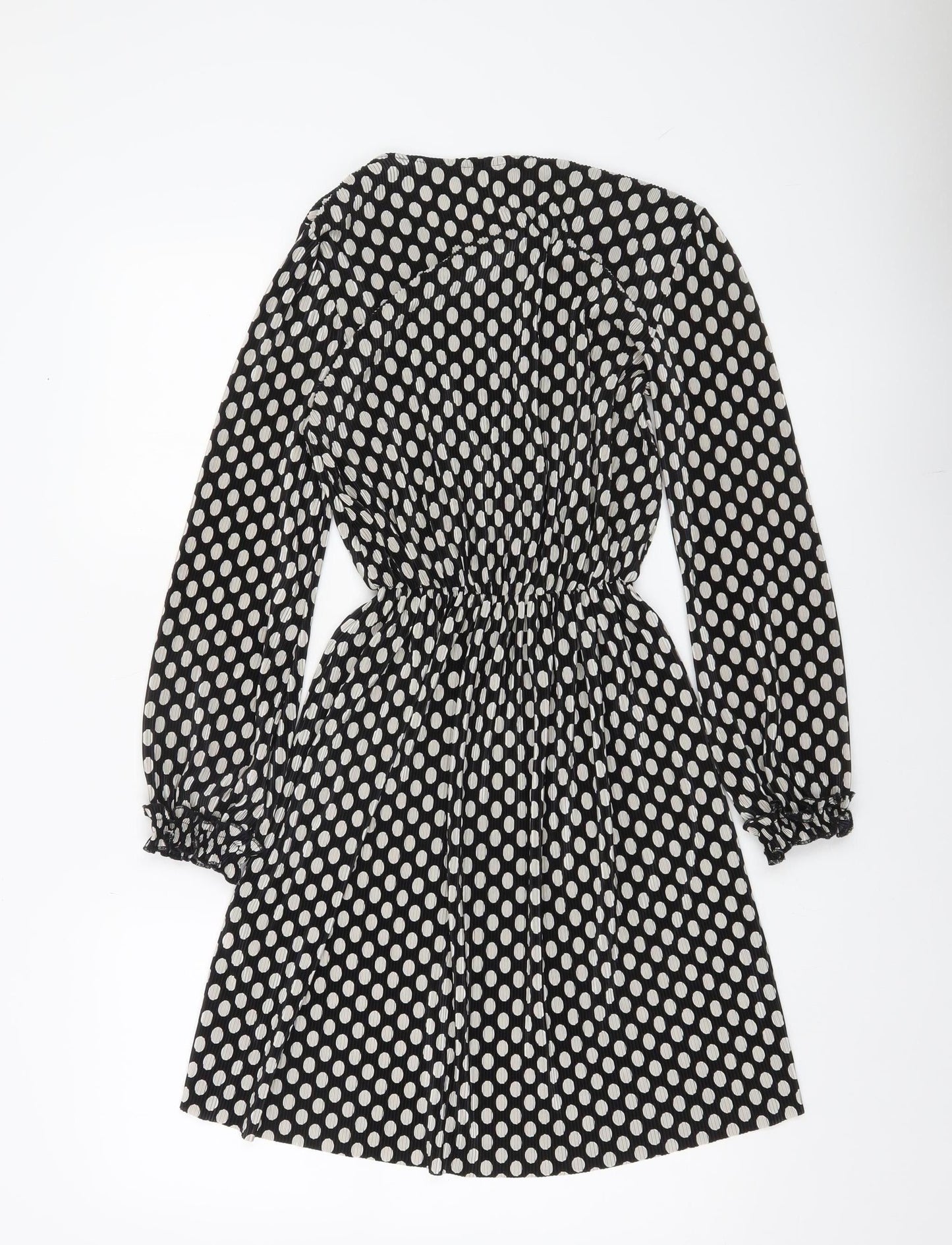 River Island Women’s Black Polka Dot A-Line Short Dress Size 10