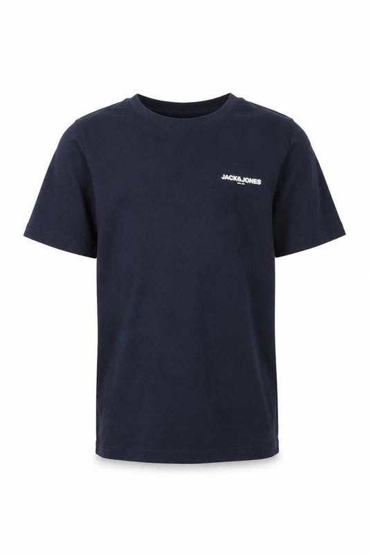 Jack & Jones Boys Blue Logo T-Shirt 12 Years Short Sleeve Crew Neck