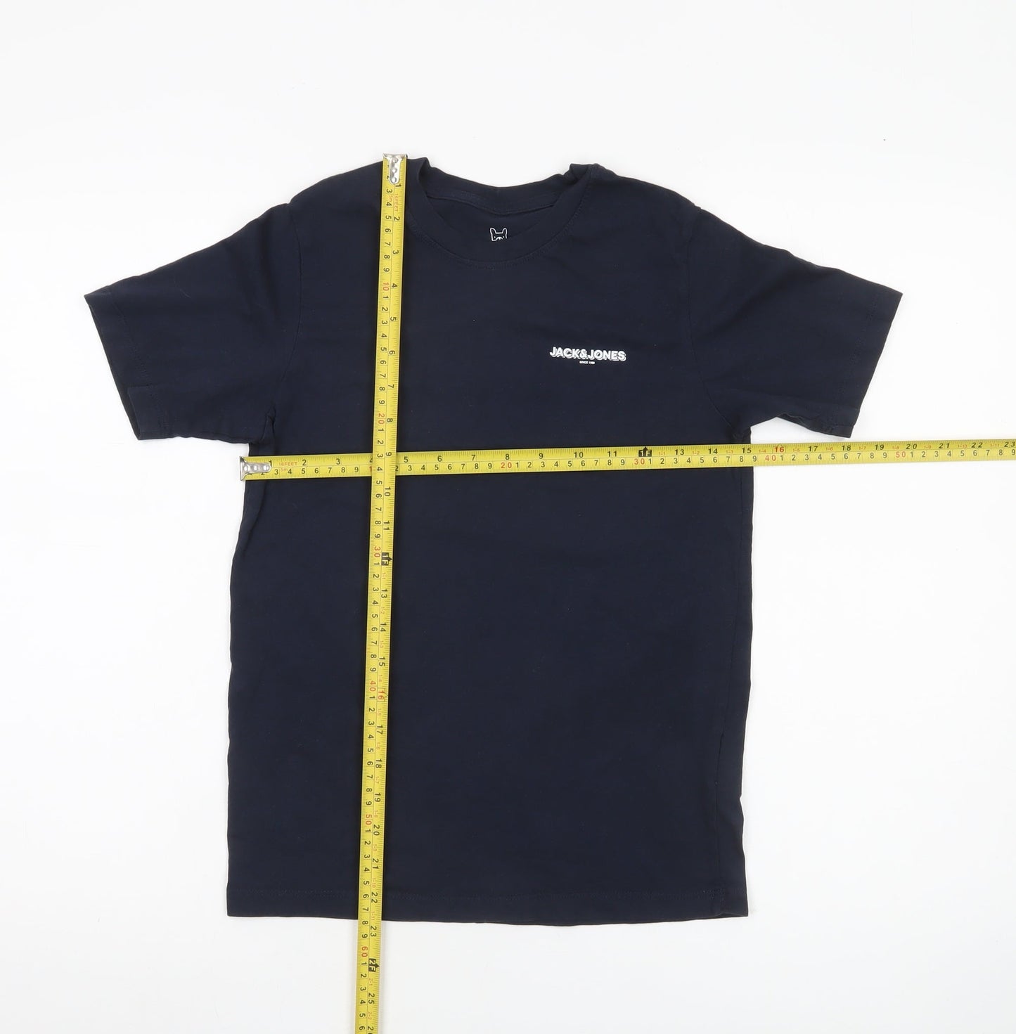 Jack & Jones Boys Blue Logo T-Shirt 12 Years Short Sleeve Crew Neck