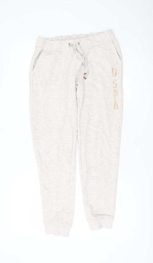 U.S. Polo Assn. Womens Beige Jogger Sweatpants Size S Casual