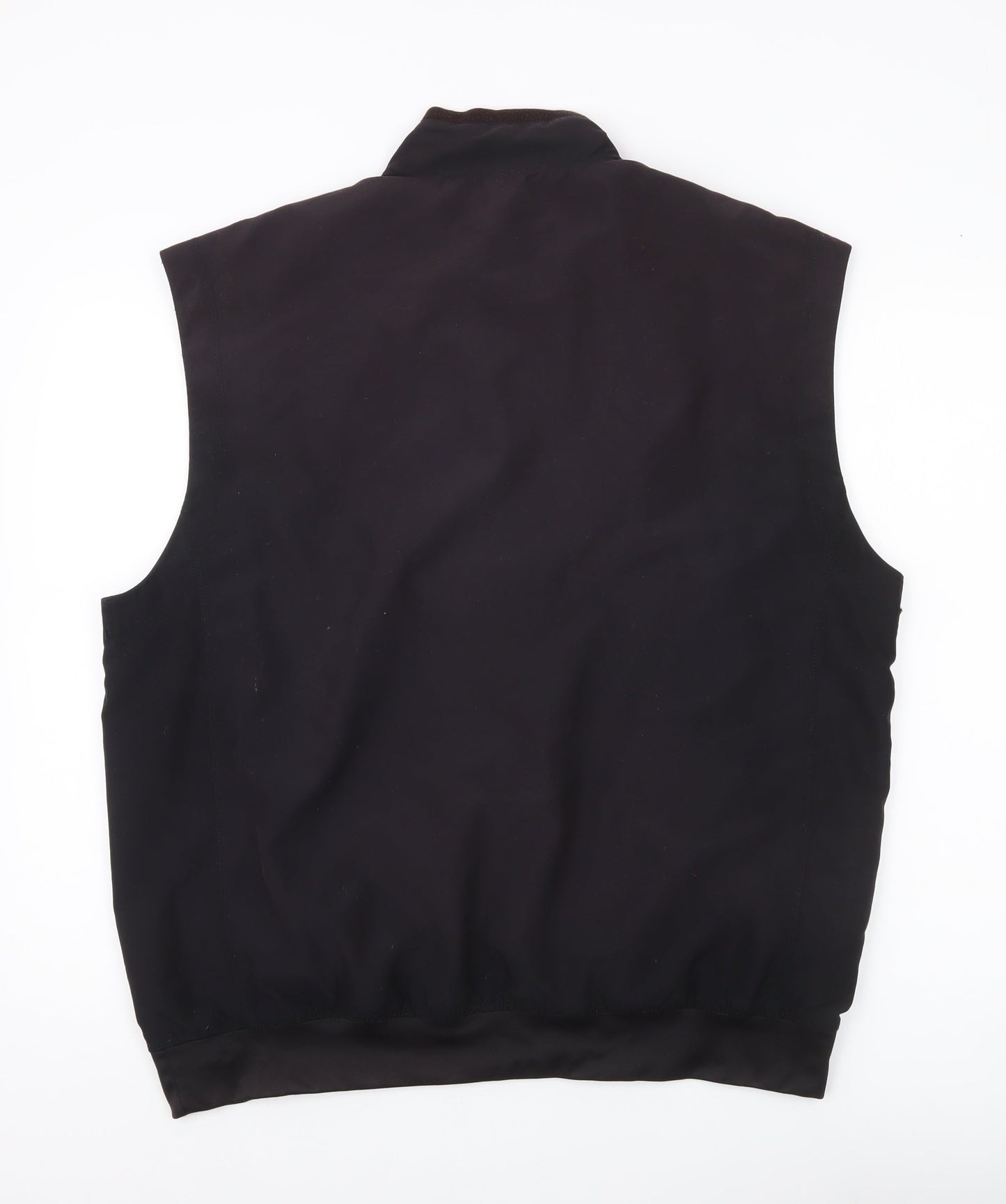 Oakmont Men’s Black Polyester Stand-Up Collar Waistcoat M