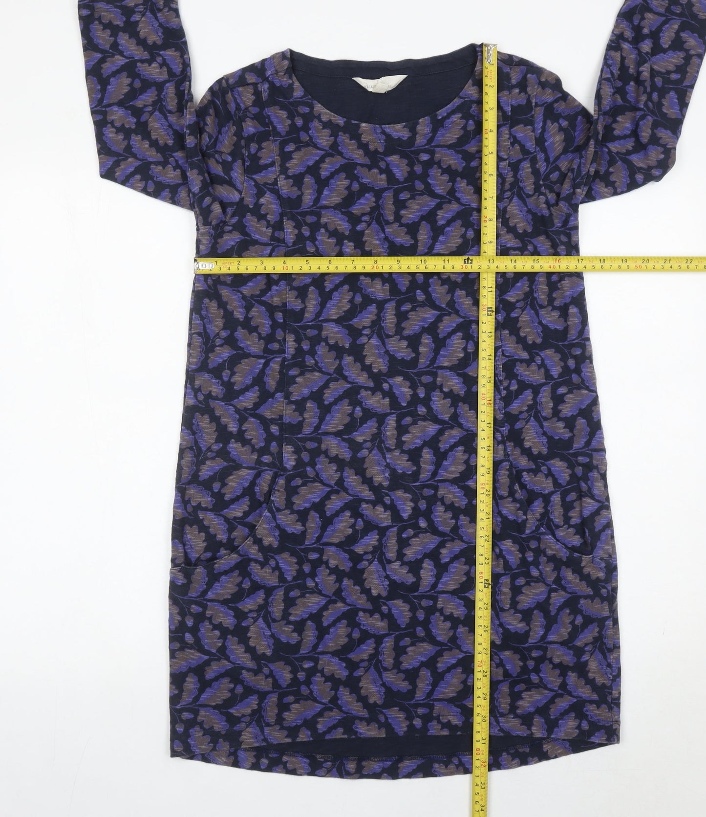 Seasalt Cornwall Women’s Blue Floral Shift Dress Size 8