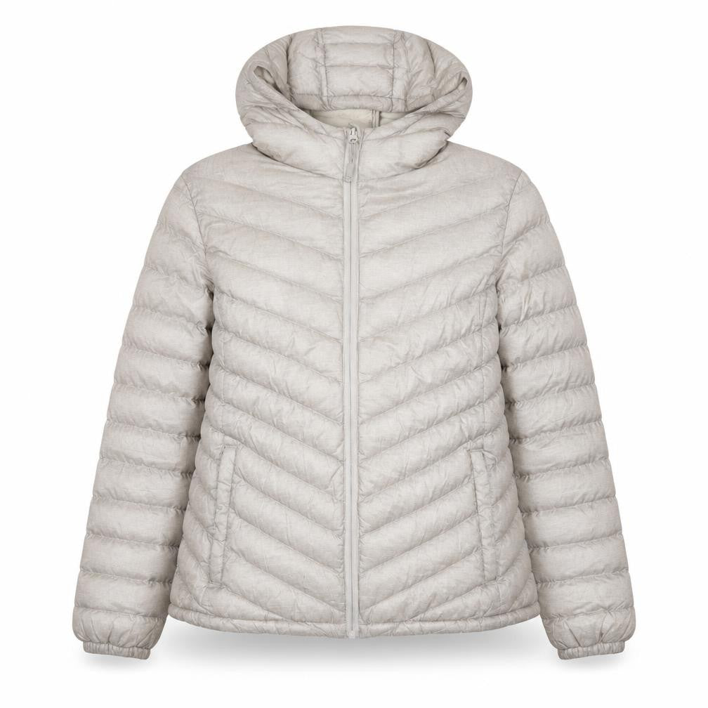 Womens UK Size 12 Regular Mountain Warehouse Beige Nylon Jacket
