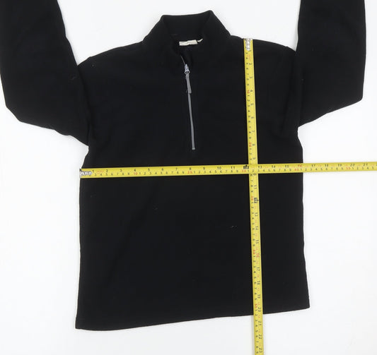 Mountain Warehouse Boys Black Fleece 1/2 Zip Sweatshirt 11-12 Years