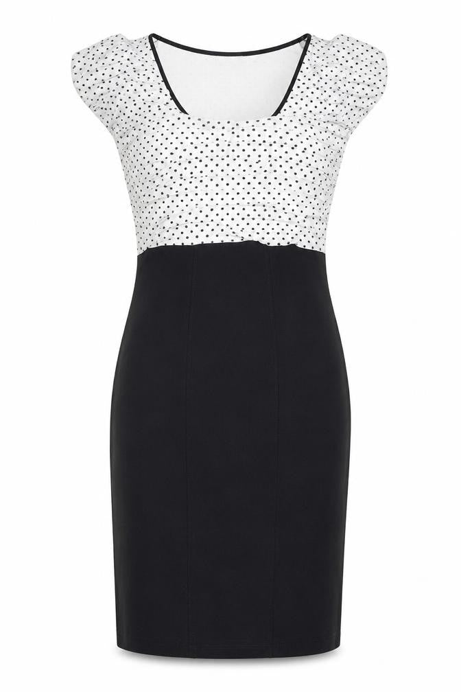 Marks and Spencer Per Una Women's Black White Sheath Dress Size 8