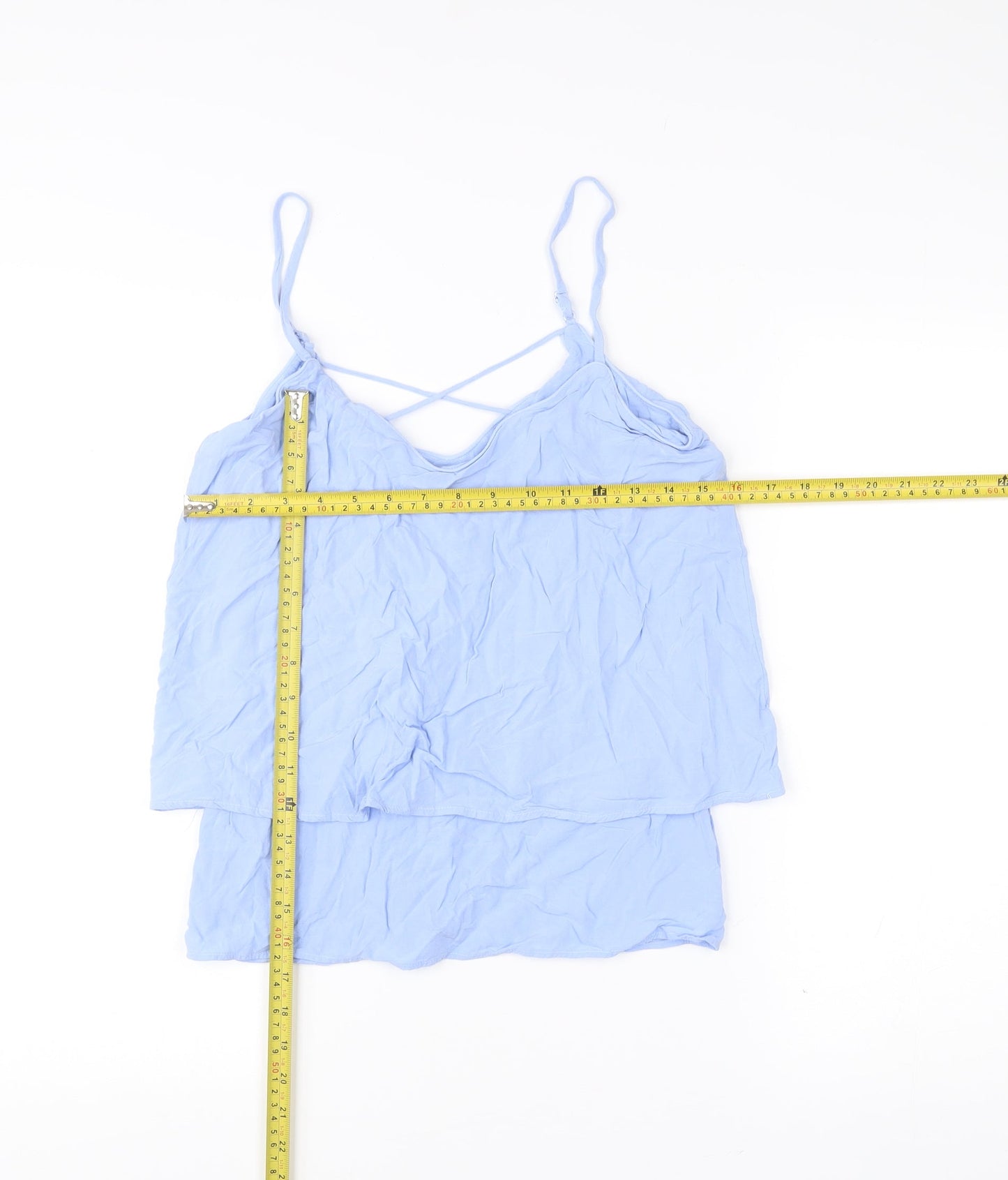 Warehouse Women’s Blue Viscose Camisole Top UK 10