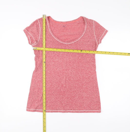 Gap Womens Pink Short Sleeve Scoop Neck T-Shirt Size M