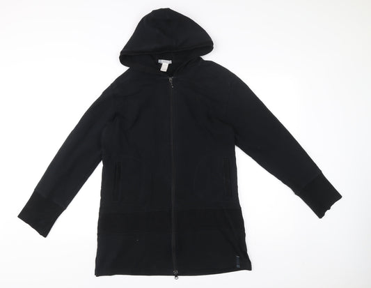 Domyos Mens Black Full Zip Hoodie Size M Long Sleeve Gym Training