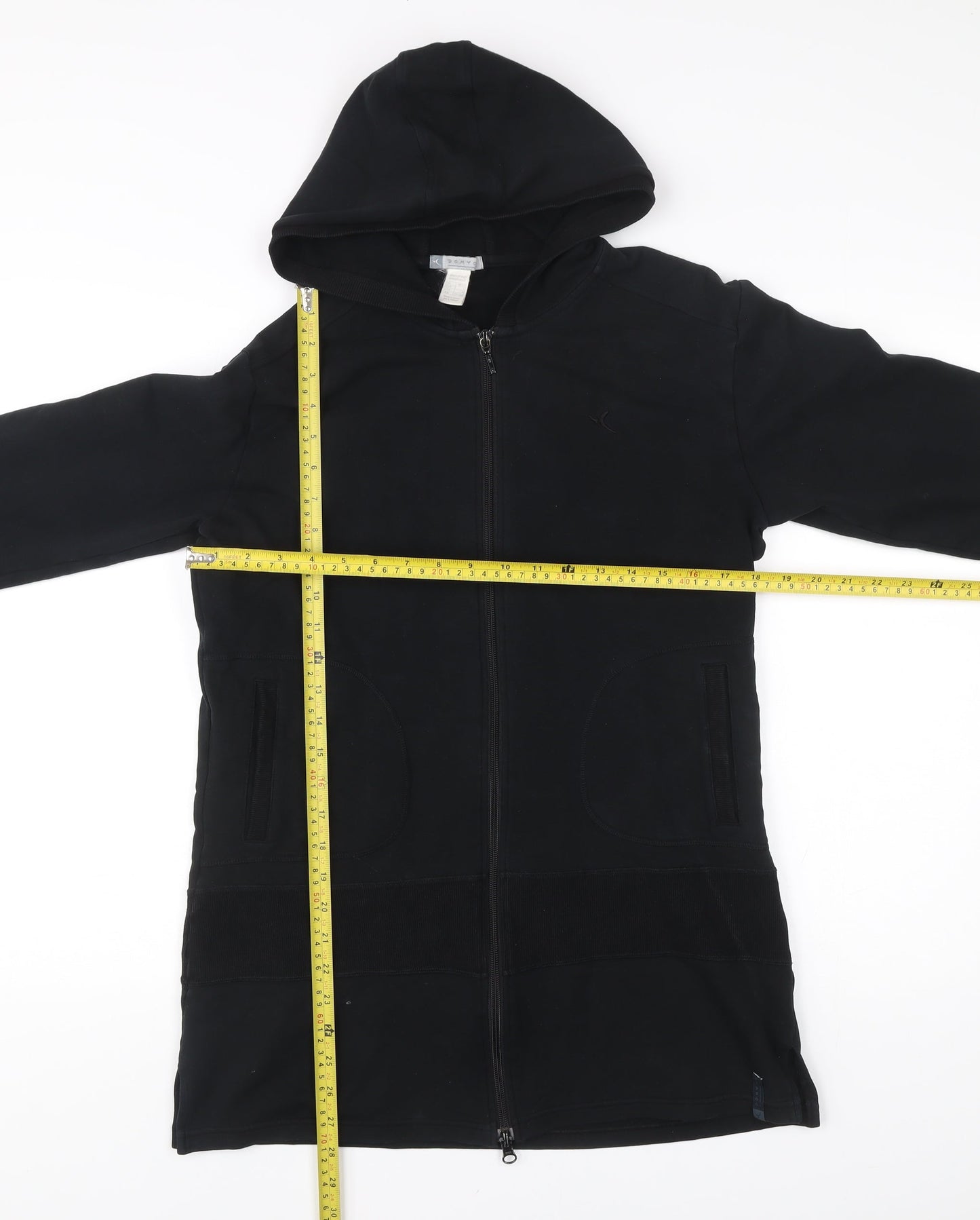 Domyos Mens Black Full Zip Hoodie Size M Long Sleeve Gym Training