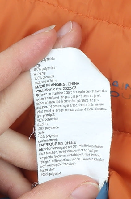 Mountain Warehouse Boys Orange 9-10 Yrs Puffer Jacket Hooded Warm Coat