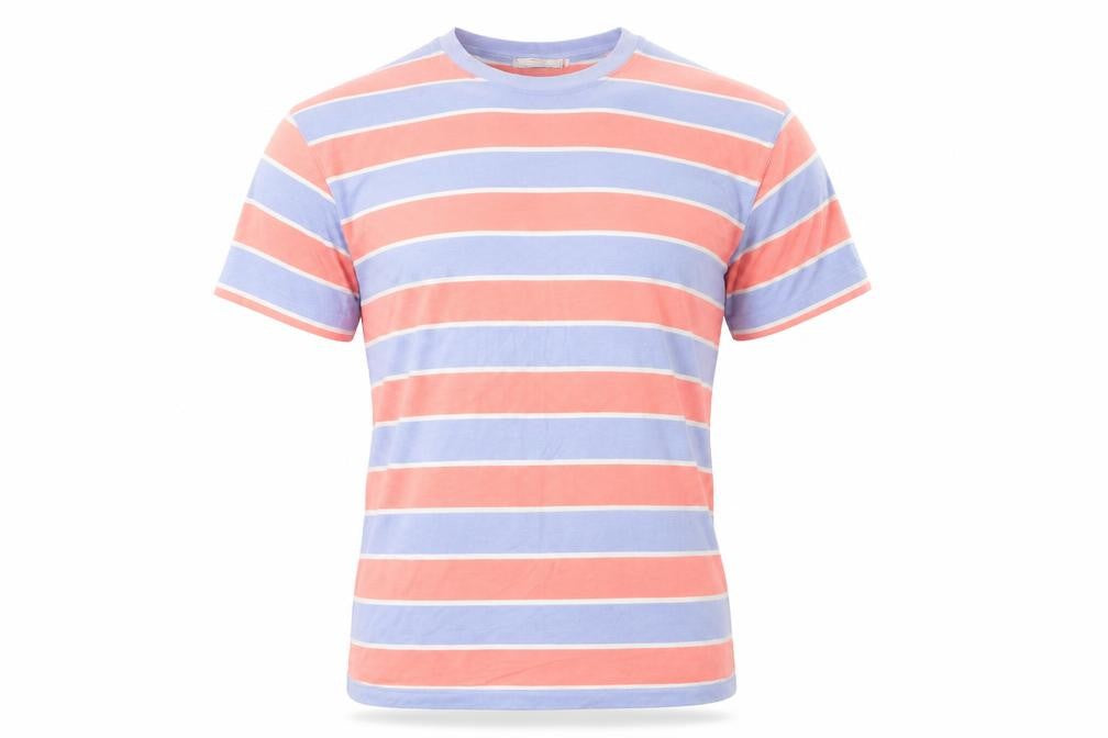 Marks and Spencer Mens Multicoloured Striped Cotton T-Shirt M