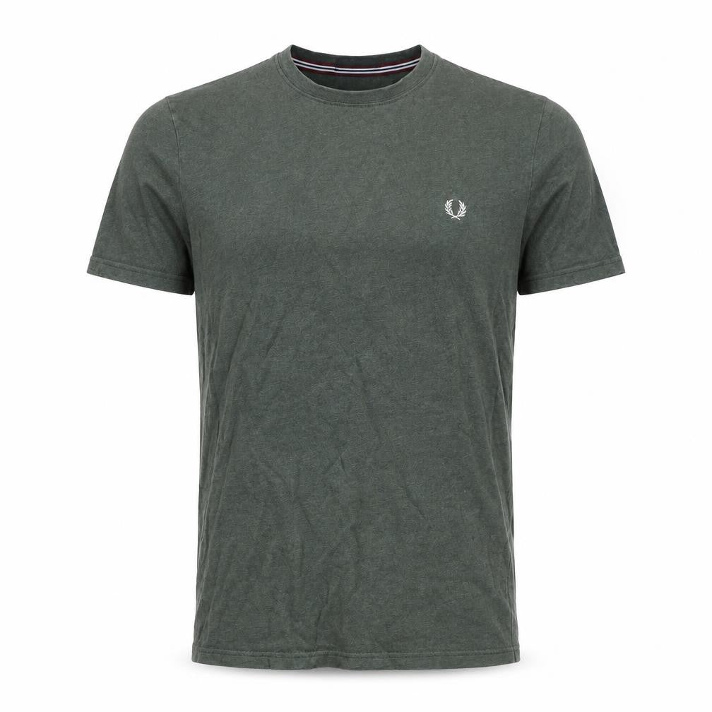 Mens UK Size S Fred Perry Green  Cotton Blend T-Shirt
