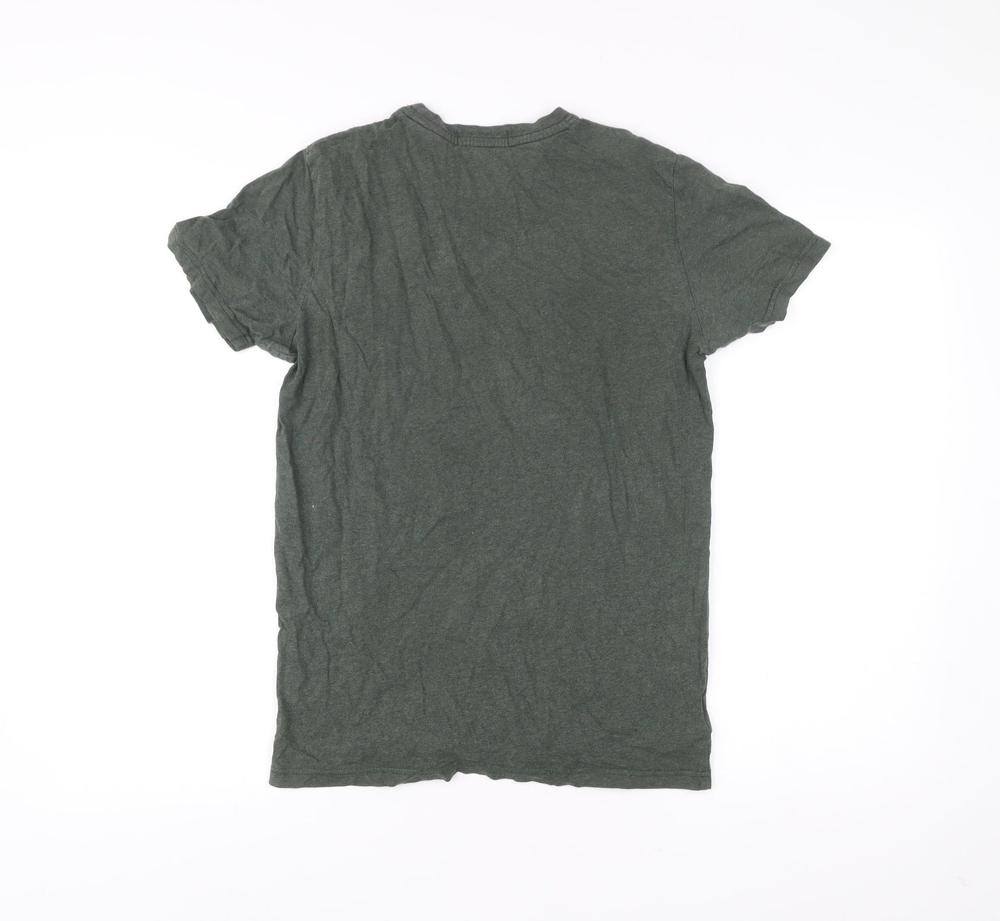 Fred Perry Men’s Green Small Crew Neck Cotton T-Shirt
