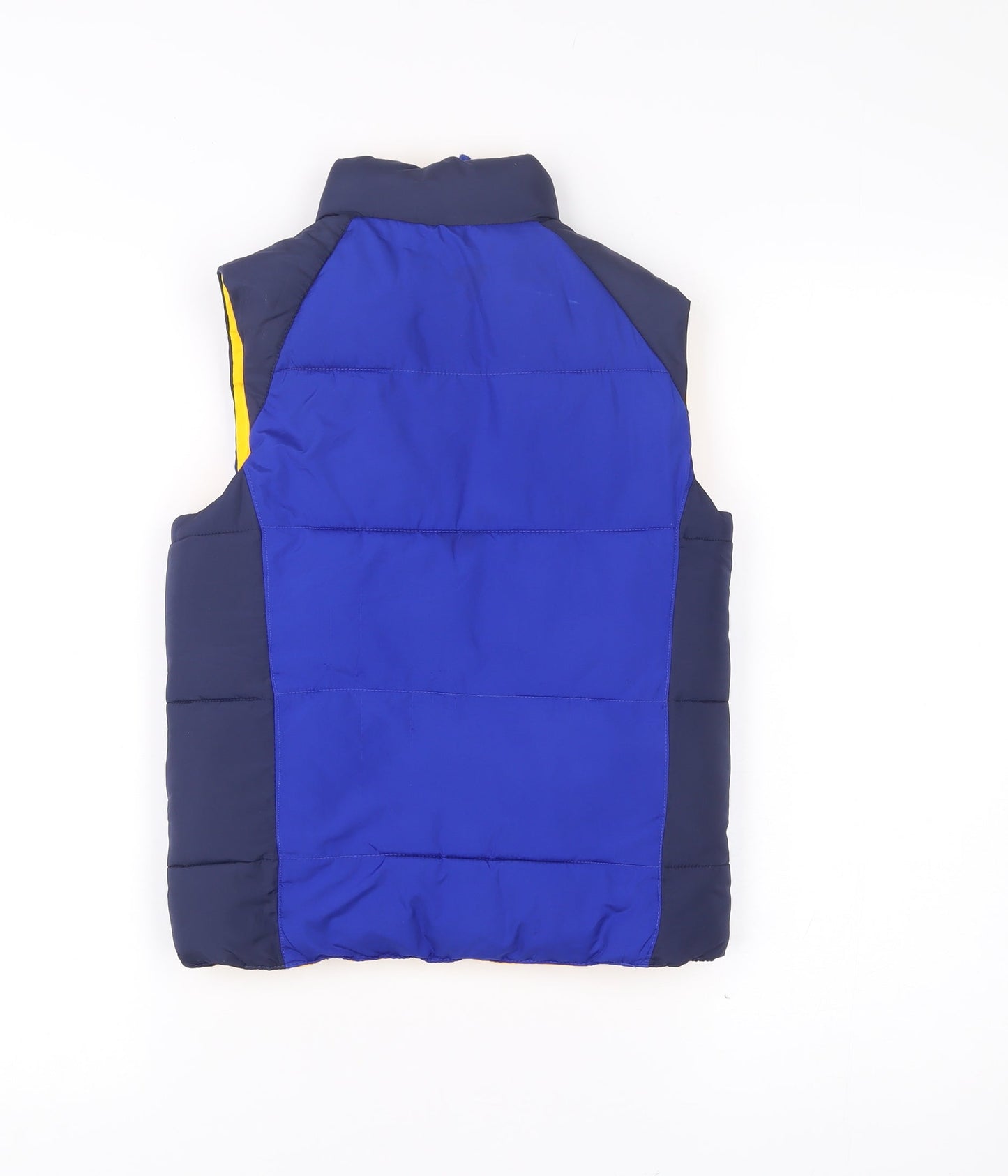 Ralph Lauren Boys Blue Puffer Waistcoat Size 8 Years Full Zip Quilted