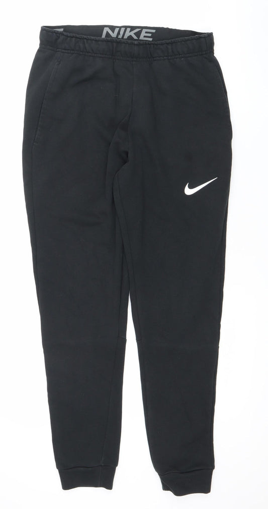 Nike Men's Black Jogger Sweatpants M Regular Fit Dri-Fit Trousers