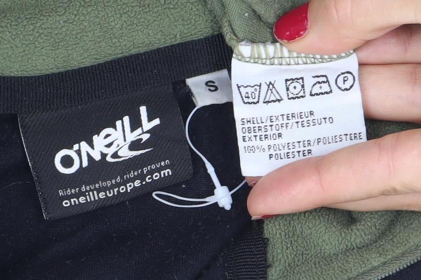 O'Neill Men's Green & Black Fleece Sweatshirt S 1/2 Zip Pullover