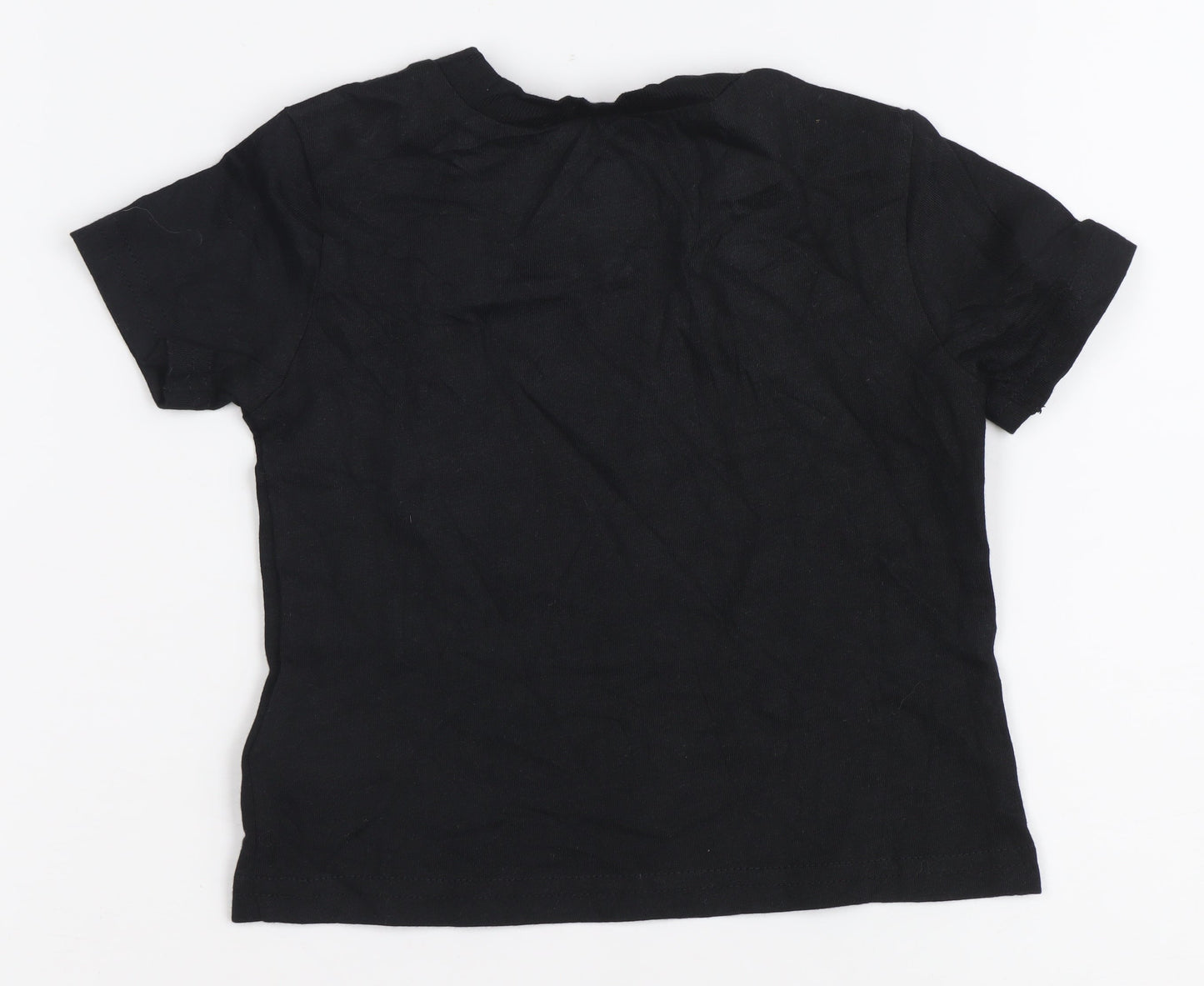 Ralph Lauren Unisex Baby Black 6-9 Months Cotton T-Shirt with Logo