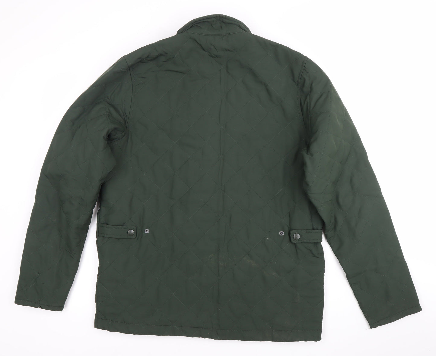 Trespass Men’s Green Quilted Jacket S Regular Fit Mid-Length