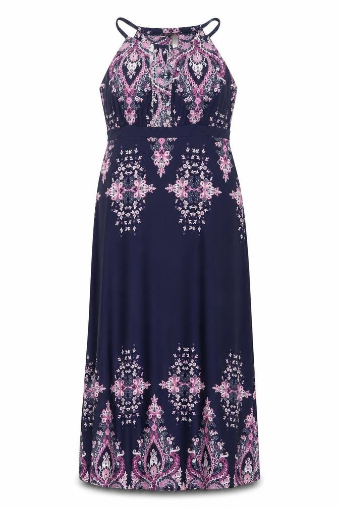 Bodyflirt Boutique Women’s Multicoloured Maxi Dress Size M Halter Paisley
