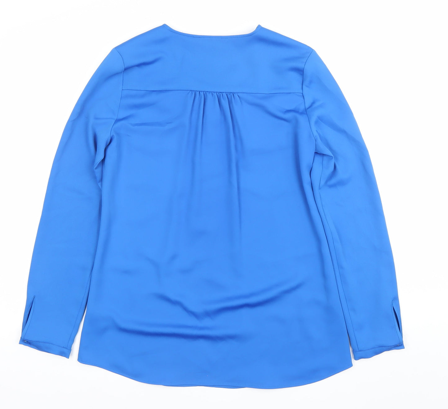 Star by Julien Macdonald Womens Blue Size 10 Tunic Blouse Long Sleeve