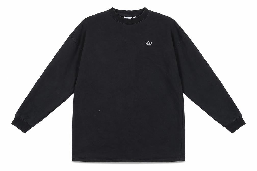 Womens UK 8 Regular adidas Black Pullover Sweatshirt