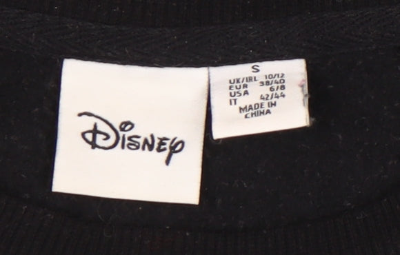 Disney Womens Black Sweatshirt S Regular Fit Mickey & Friends Graphic