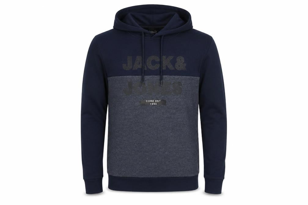 Mens UK S Regular JACK & JONES Blue Pullover Hoodie