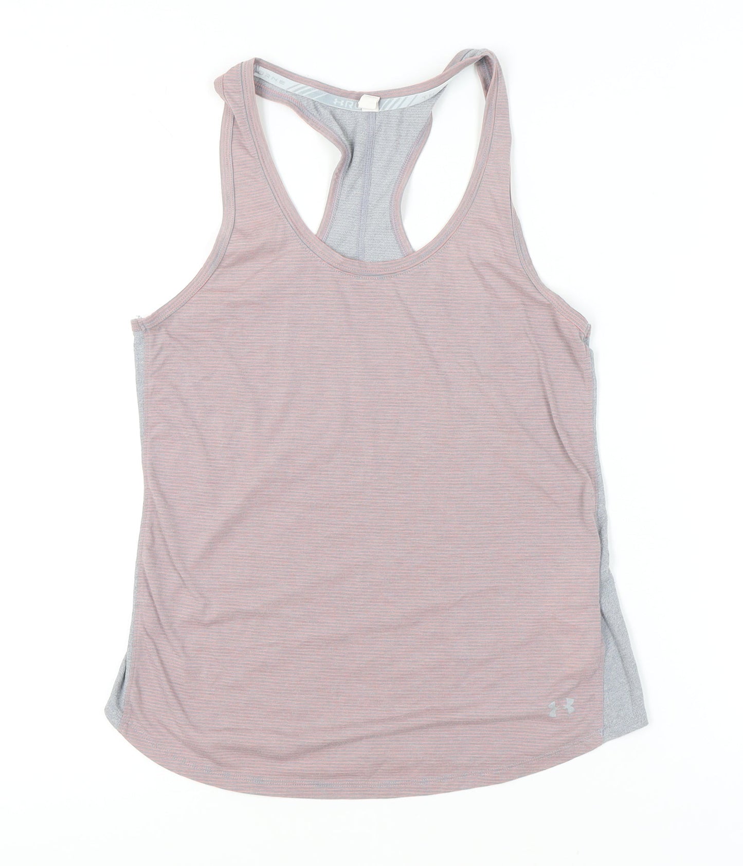 Under Armour Womens Pink Racerback Tank Top Size M Slim Fit Activewear