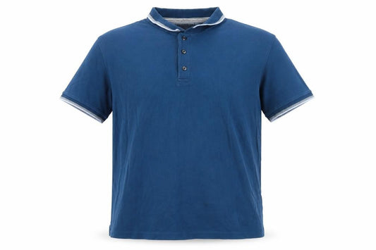 Maine New England Men's Blue Cotton Polo Shirt XL Tailored Fit