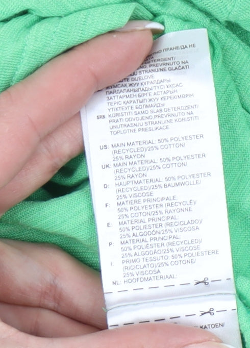 Adidas Boys Green 11-12Y Short Sleeve Logo Sports T-Shirt