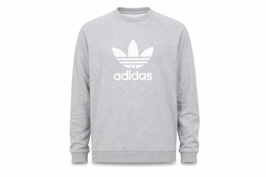 Mens UK M Regular adidas Grey Pullover Sweatshirt