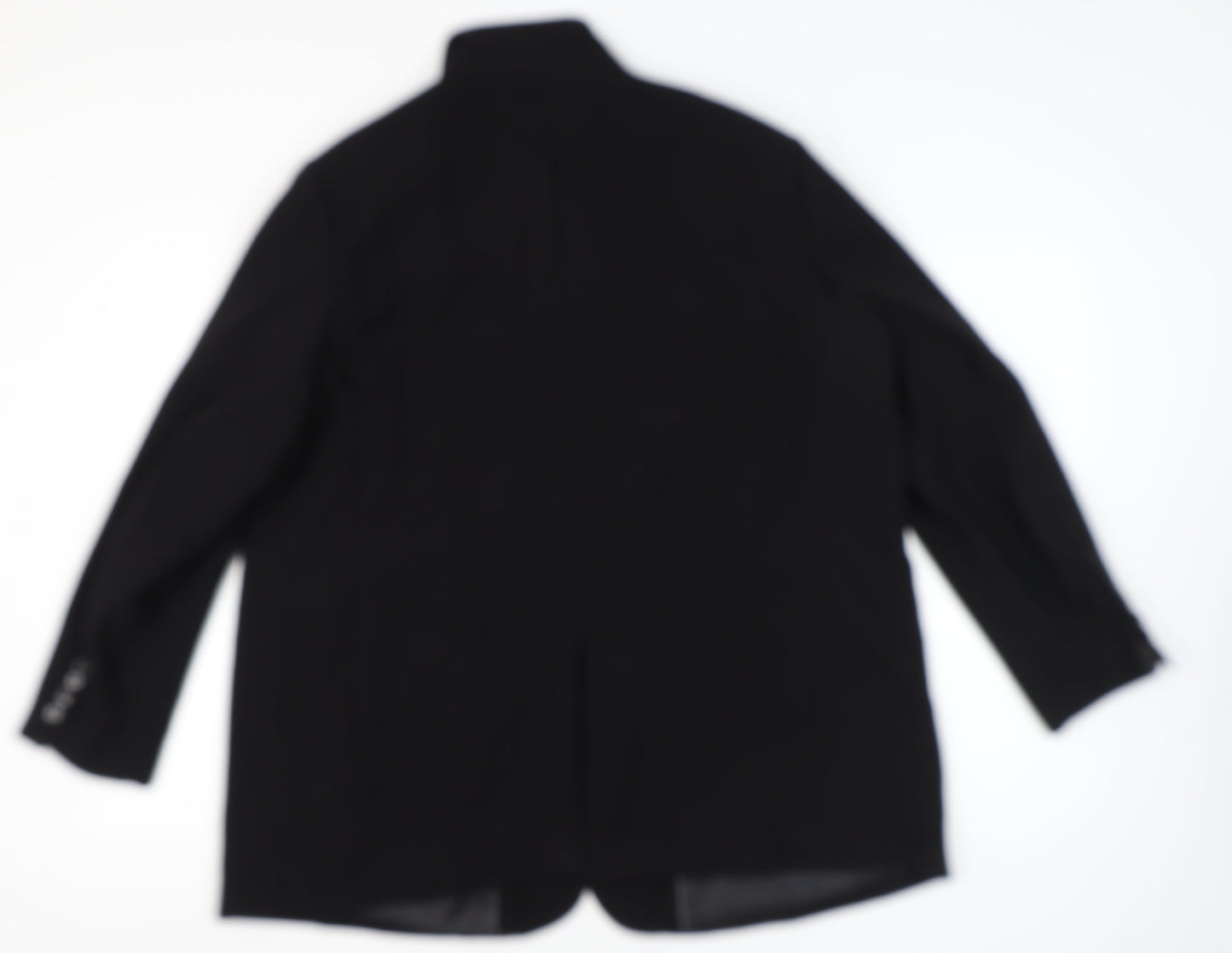 MNG Womens Black 2XL Single-Breasted Blazer Jacket Workwear