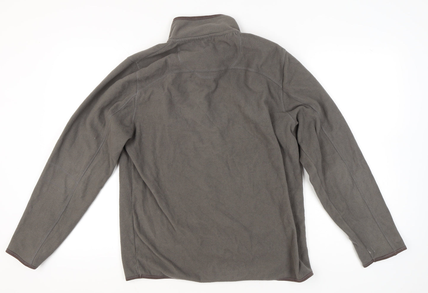 Peter Storm Mens Grey Fleece Sweatshirt M High Neck 1/2 Zip Pullover