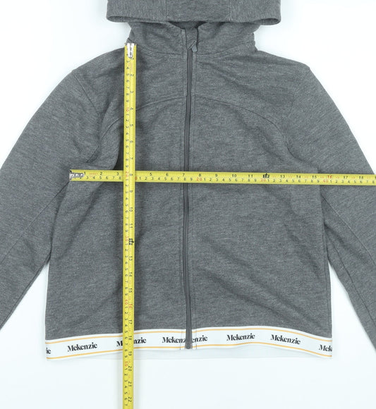McKenzie Boys Grey Full Zip Hoodie 13-15 Years Casual Sportswear