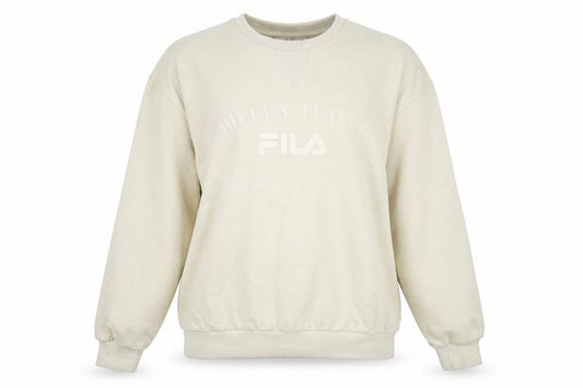 Womens UK S Regular FILA Beige Pullover Sweatshirt